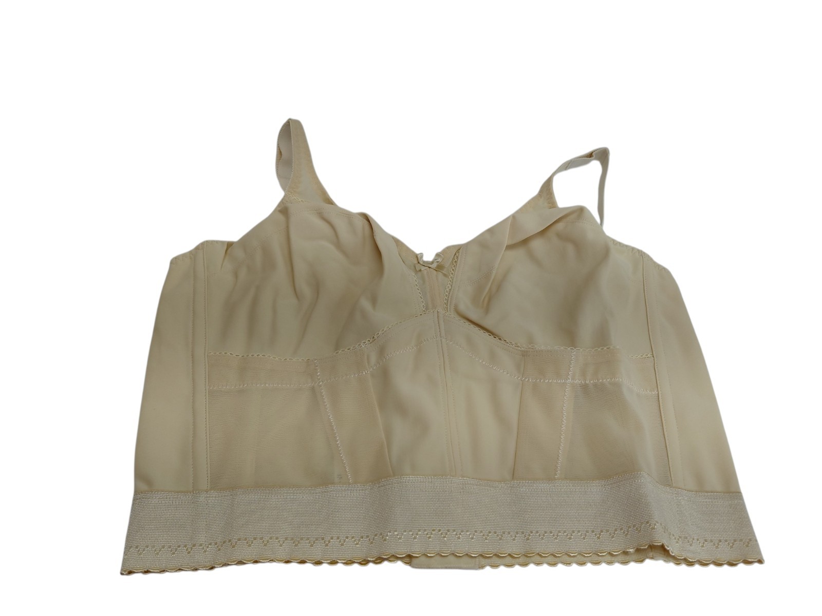 Vintage Crown-nette Longline Beige Bra Size 42C