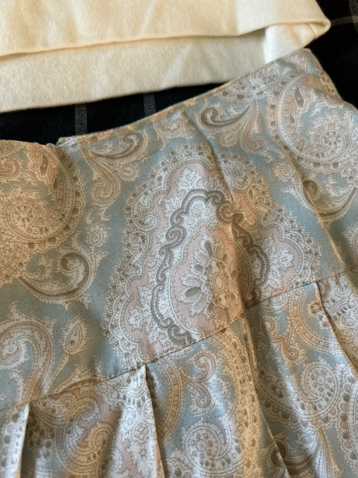 Vintage Scott McClintock 2 pc Set Skirt Top Soft Cream Spring Cottage Core Chic