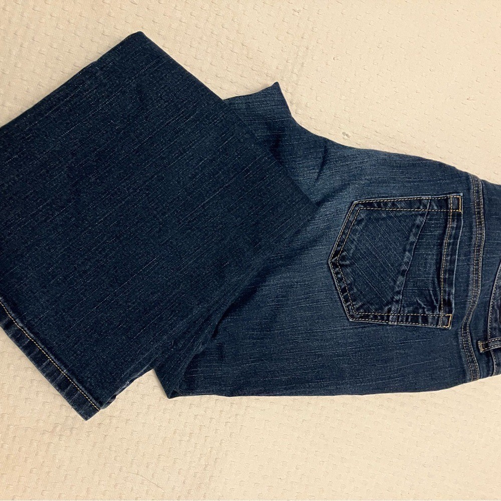 VTG 1981 Ruff Hewn Dark Wash mid rise bootcut jeans Women’s size 12S 5 pocket