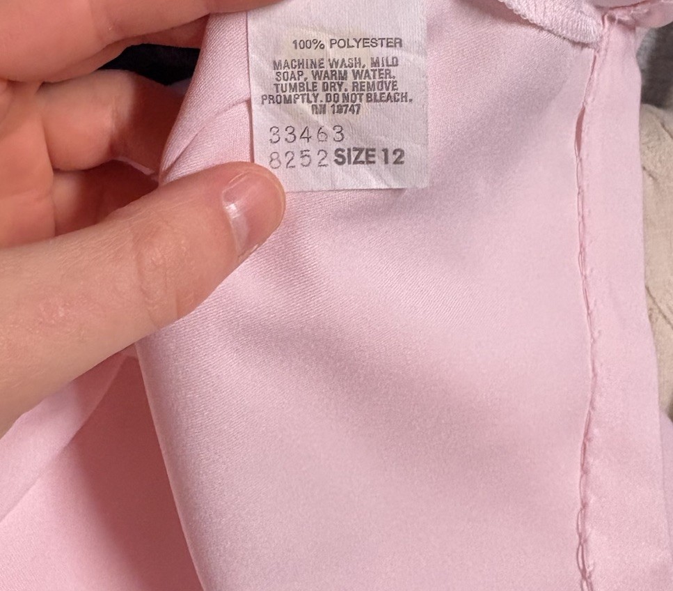 Vintage Claudia Pink Bow Blouse Women’s Size 12 Old Money Style Made in USA
