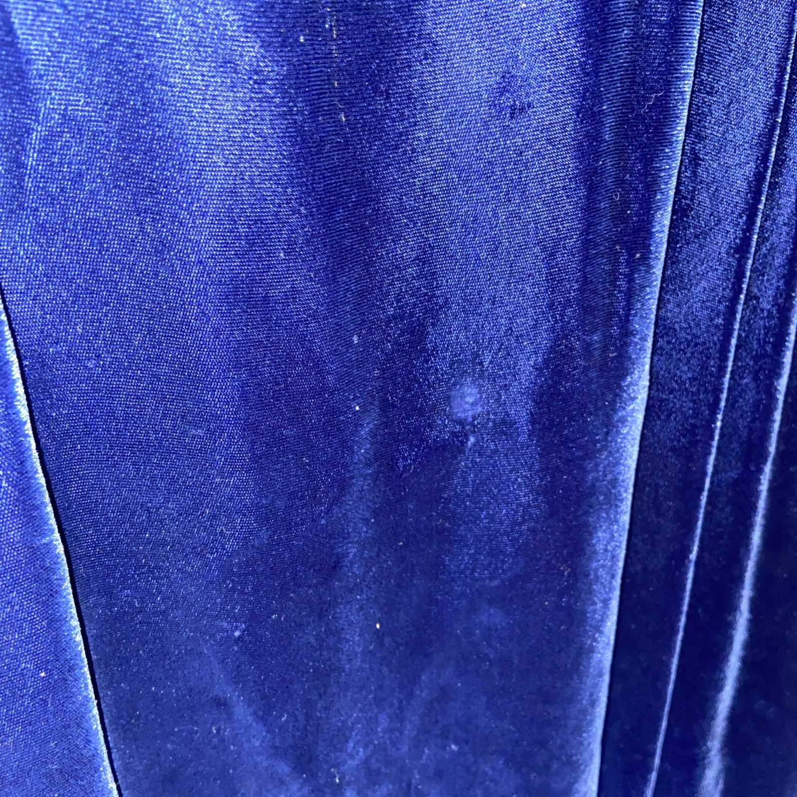 Vintage Fleurette Fashions Dress Velvet Blue Sequins 1930’s? Small?