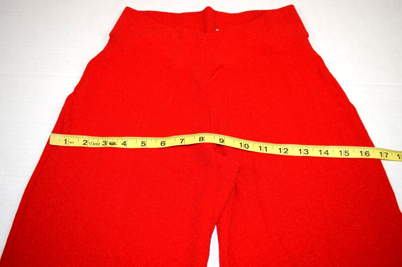 Vintage Pants Movin USA Bodywear W22 L31 80s Vibrant Red Soft Textured Cotton