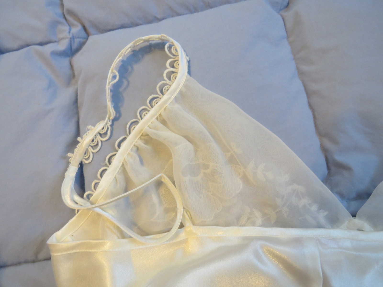 Vtg Rashella 2000 White Delicate Nightgown Feminine Original Tags Size XL