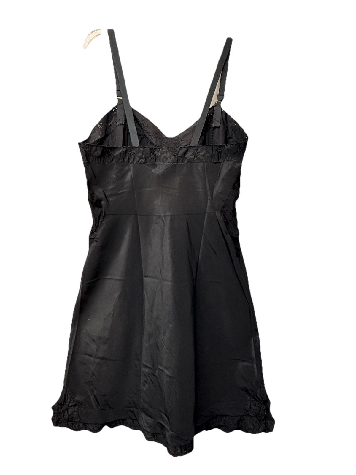 1950’s BARBIZON CONTURA Tafredda Full Slip Black With Stretch Sides Size 13