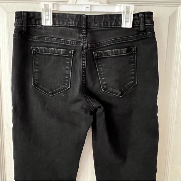 Simple Vera Wang Womens Pants sz 4 Mid-Rise Black Denim Jeans Casual Goth