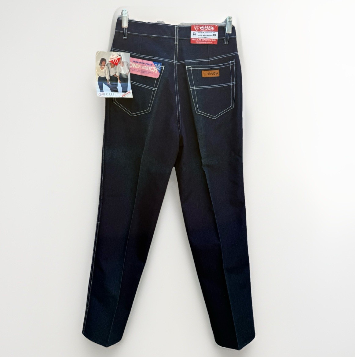 VTG Gitano PS Jeans Womens 10 NOS Dark Wash Straight Leg Jeans 28×31 Deadstock
