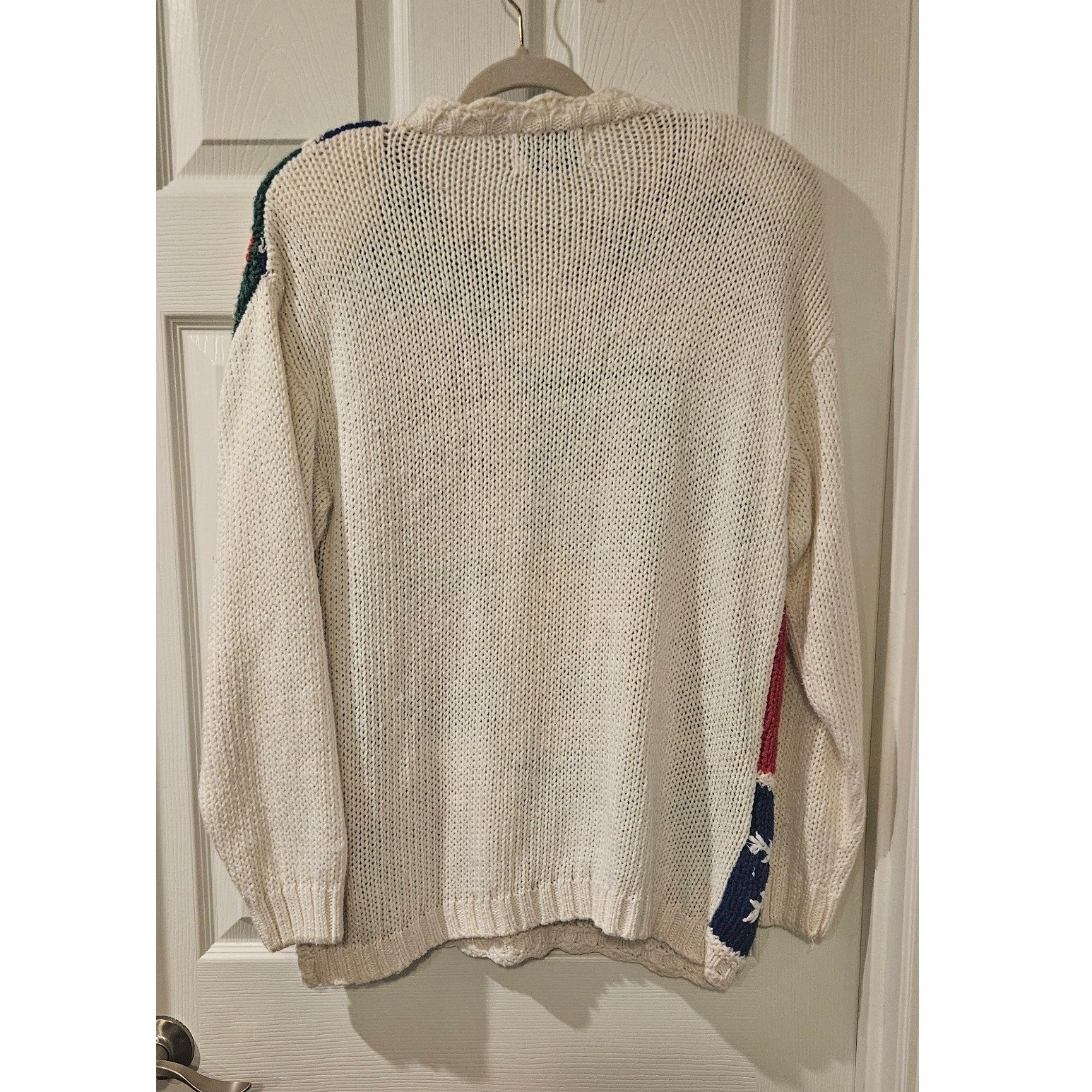 Vintage Hand Knit Granny Square Sweater Womens 3X Grandmacore Cottagecore