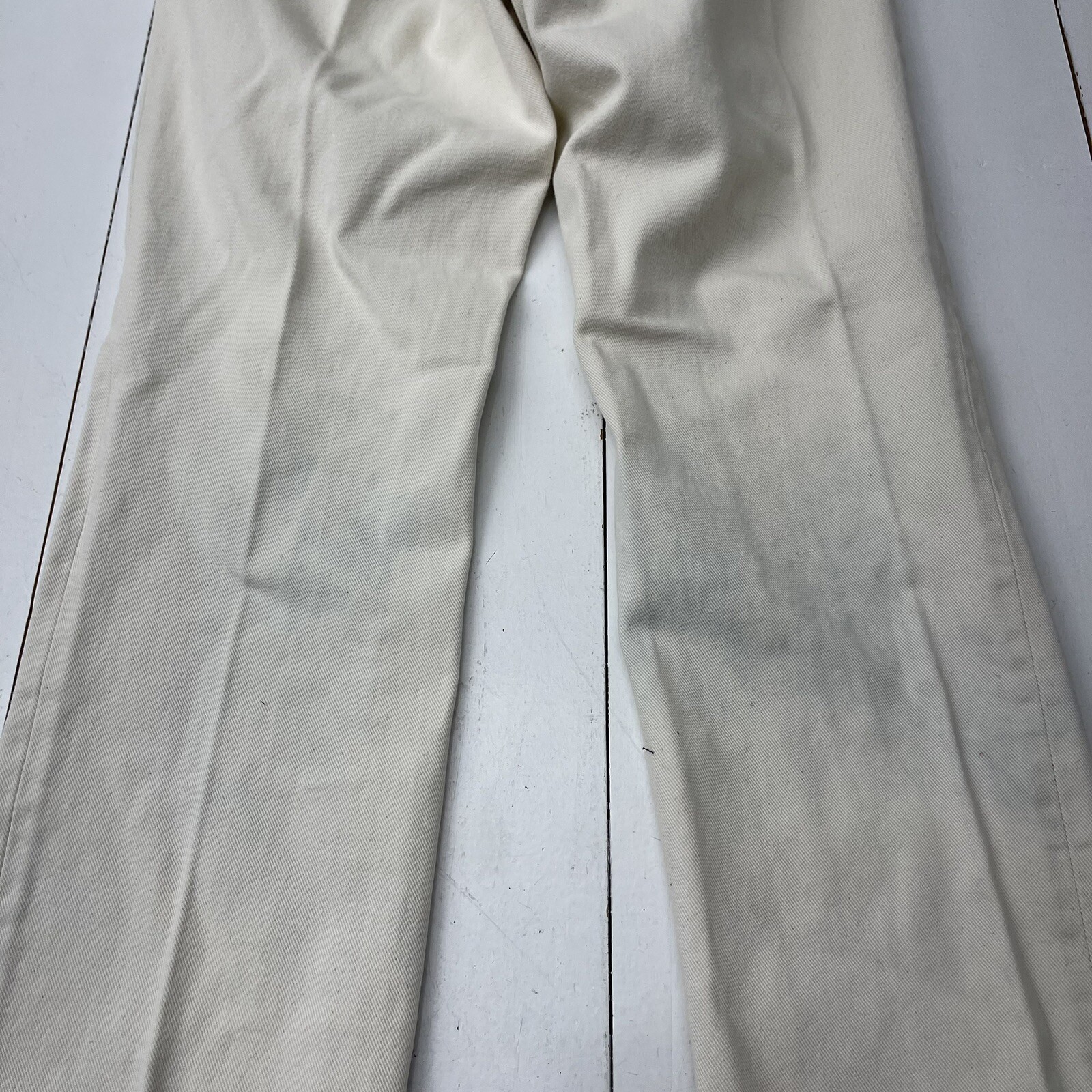 Vintage Chaps White Denim Beaded Pocket Straight Leg Jeans Women’s Size 10