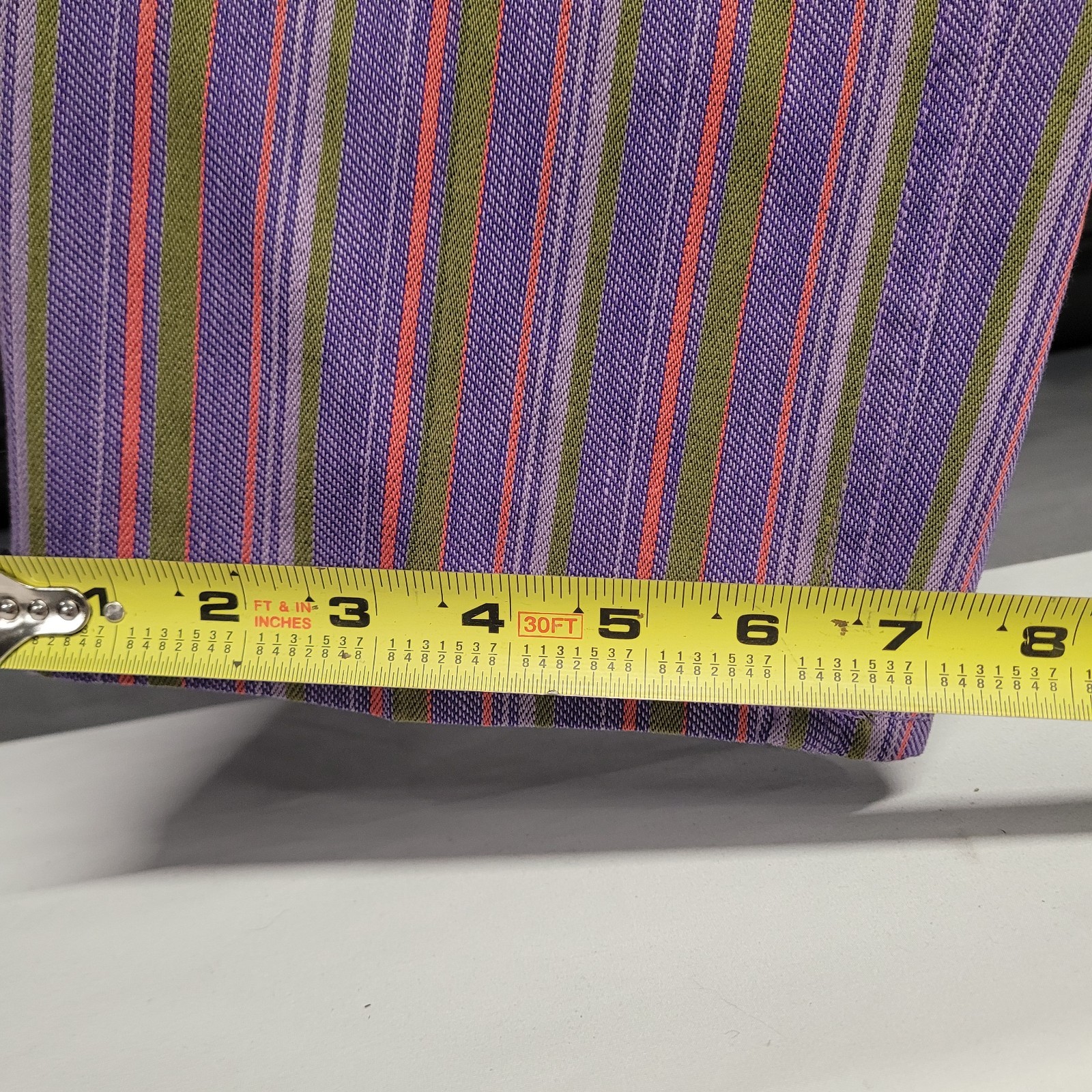 Vintage Levis For Gals Sta-Prest Pants Striped 70s Snap Button 26X32 Rare