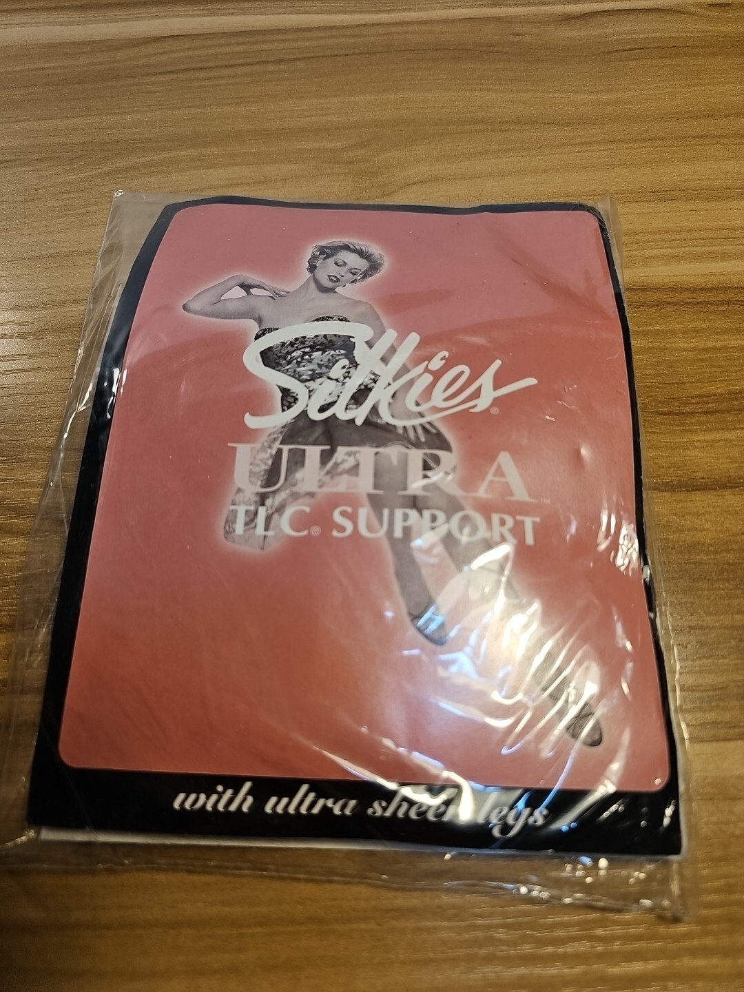 VINTAGE SILKIES STOCKINGS ULTRA SUPPORT SHEER LEGS M 38-42 Misty Grey 100210