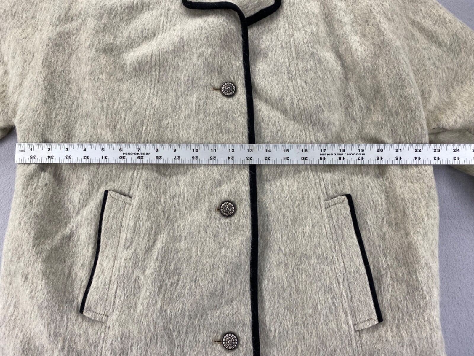 Vintage 80’s Women’s Lodenbaur Innsbruck-Tirol Loden Wool Long Jacket Pea Coat