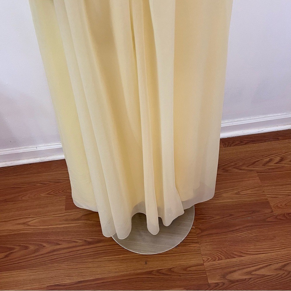 Antique Mike Benet Formals Butter Cream Yellow Flowy Dress – Vintage Sizing