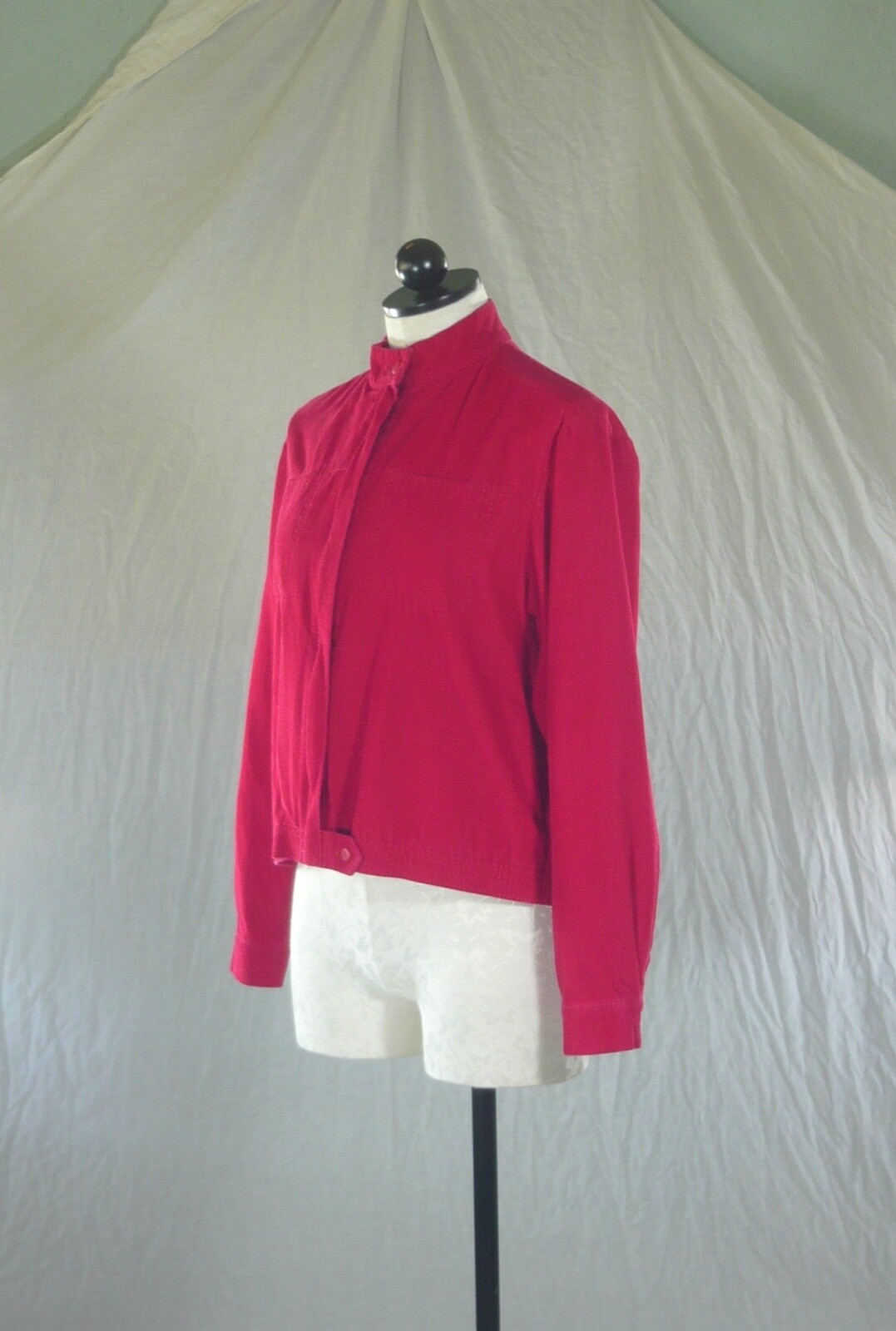 IZOD LACOSTE vintage 60s RED CORDUROY JACKET hipster prep made in Japan L