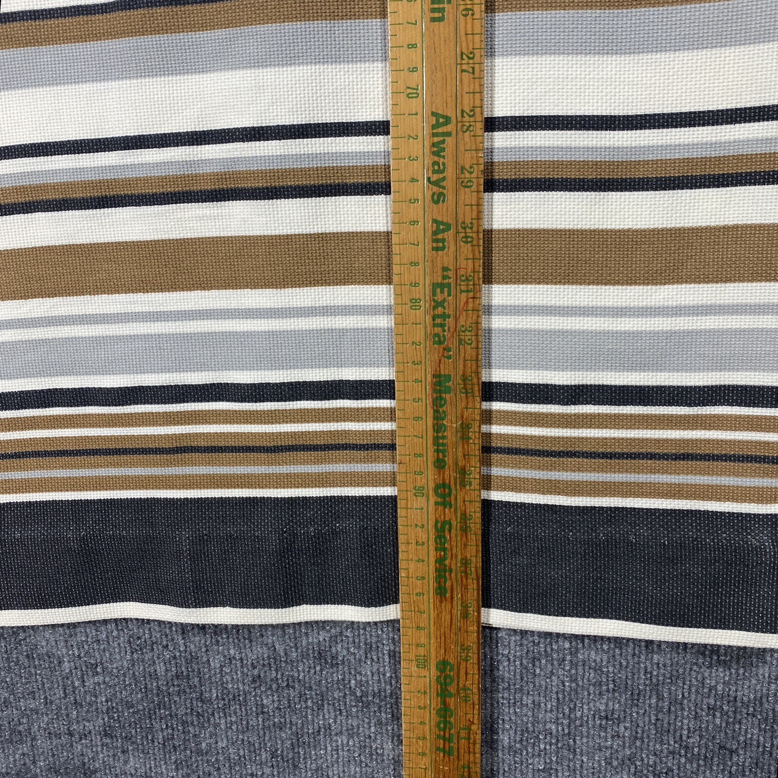 VINTAGE 50s 60s Mod A Line Shift Dress Size 14 Striped Button Up Collar 1960s