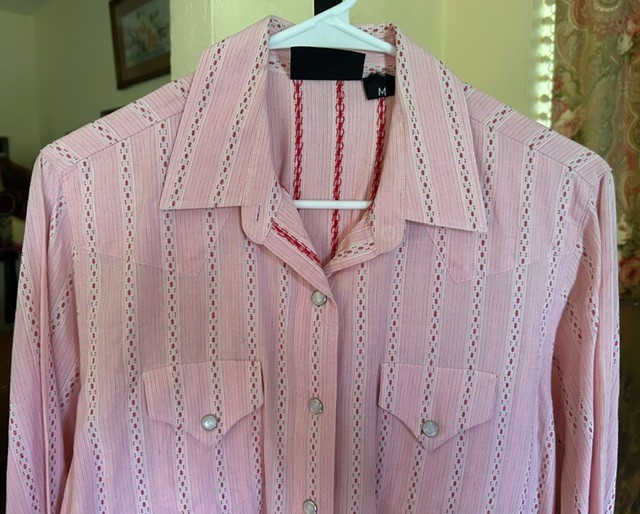 1970s Western Cowgirl Shirt size M