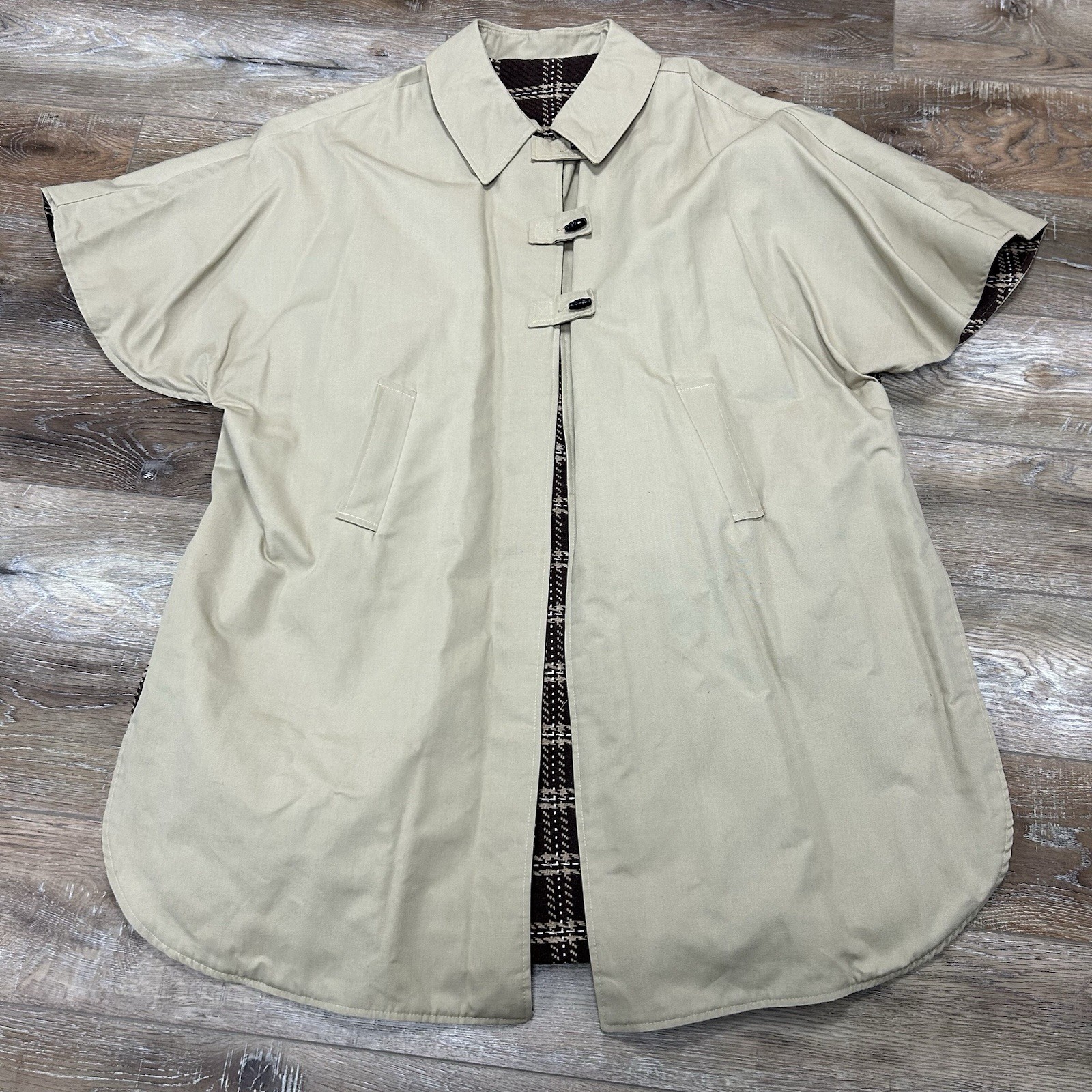 Vintage Trench Cape Coat Cloak – USA – Union Made LANE BRYANT PLUS SIZE