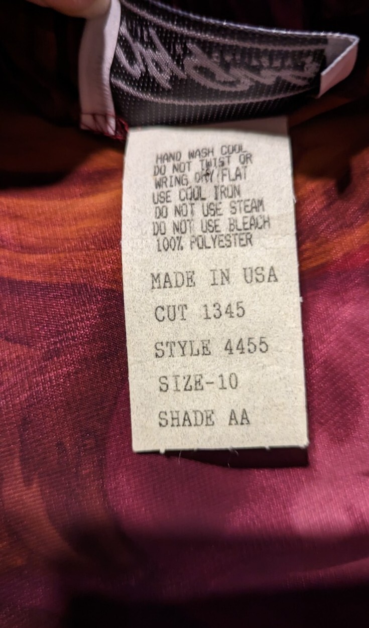 CITY GIRL Skirt Blouse Set Womens Sz 10 PAISLEY Burgundy Purple GORGEOUS VTG