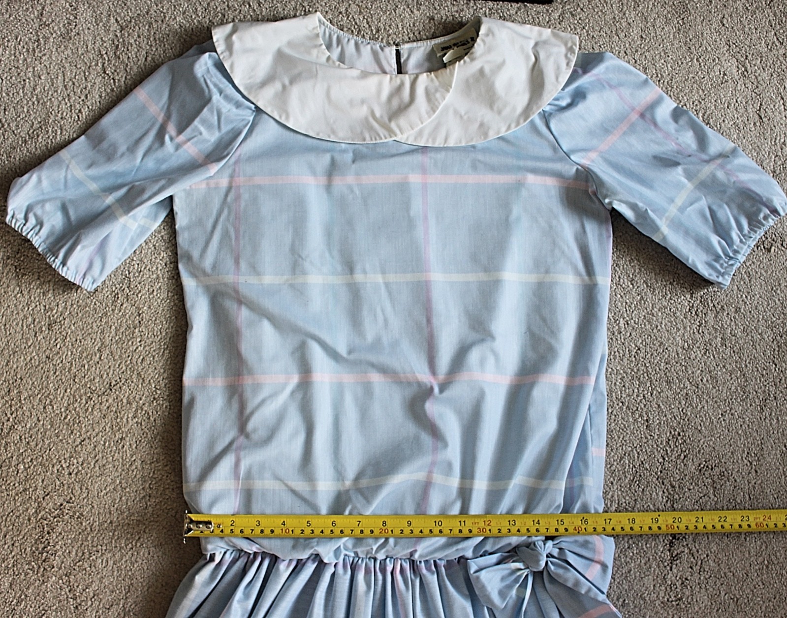 Vintage 80s You Babes II Fritzi – Mission Collar, Drop Waist Dress- Excellent, 9