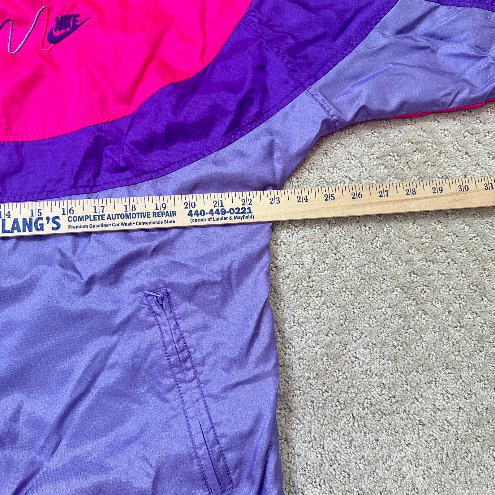 Vintage Nike Track Suit Womens Medium 10-12 Neon Pink Windbreaker Pants 80s 90s