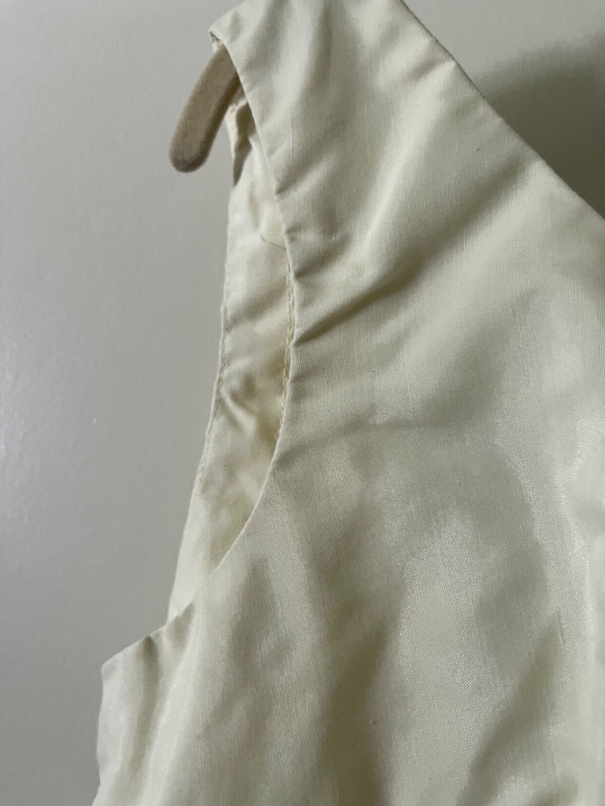 Vintage Cream and Green Embroidered Midi Dress sz 6 unnamed beautiful