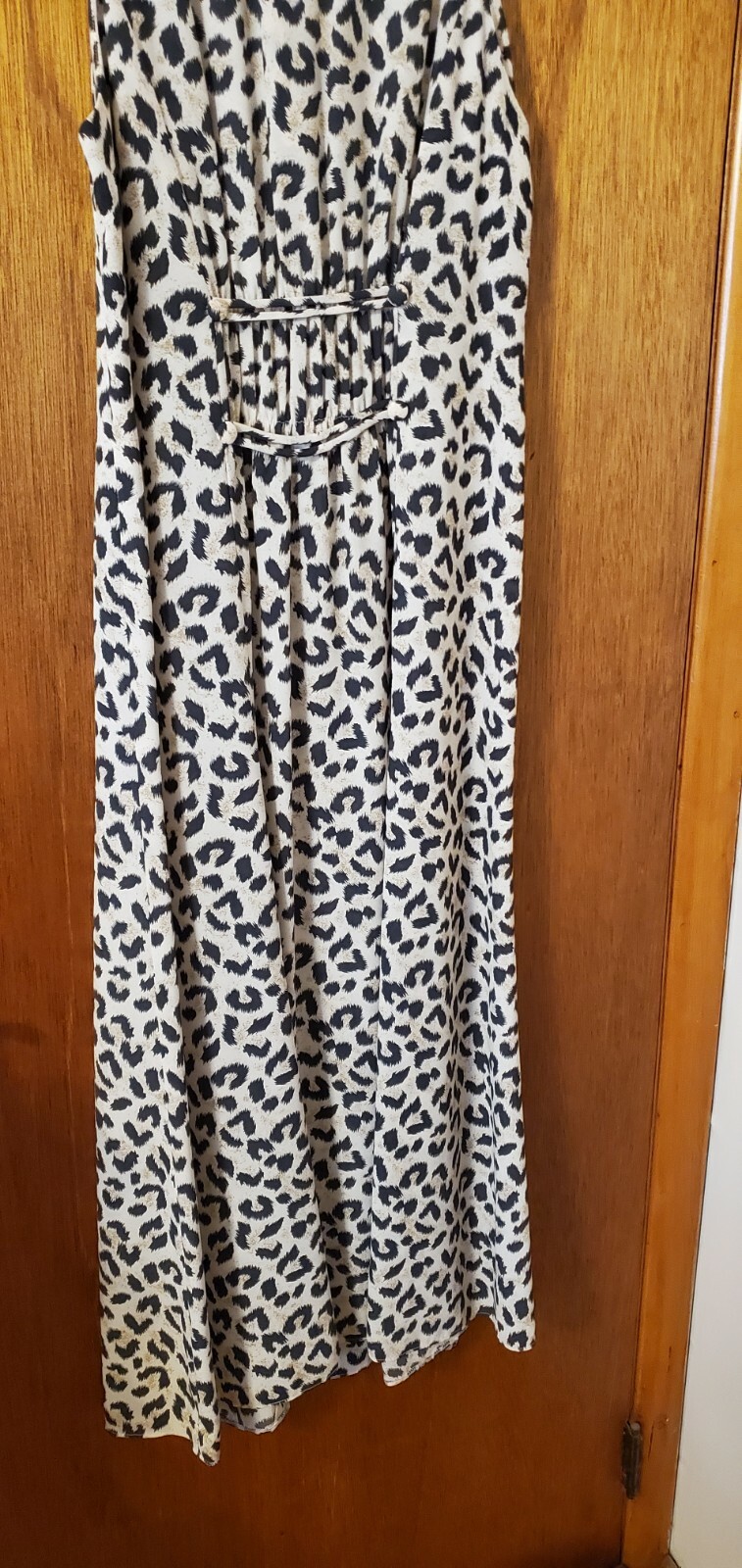 WOMENS VINTAGE DW3 FOR DAVID WARREN LEOPARD PRINT DRESS – SIZE 10