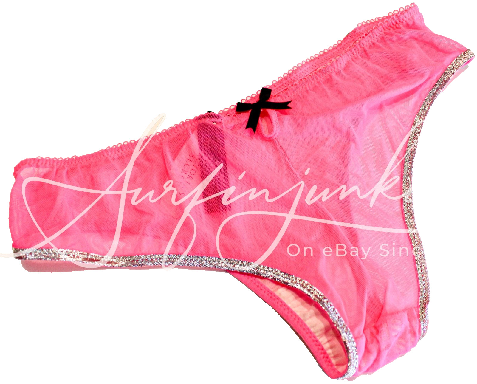 Victoria’s Secret Vintage Panties Panty Small Sexy Little Thing Pink Neon Bikini