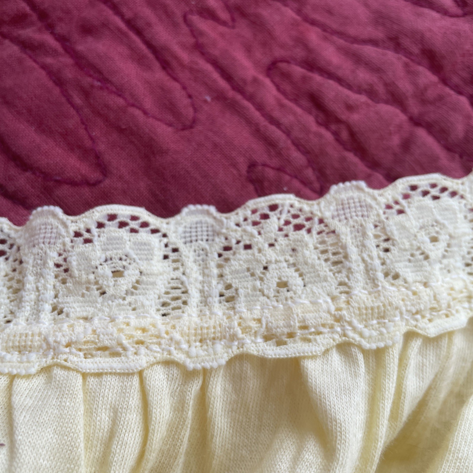 NOS NWT Vintage 70s 80s Messages Cotton Yellow Size 10 Granny Sissy Panties Lace