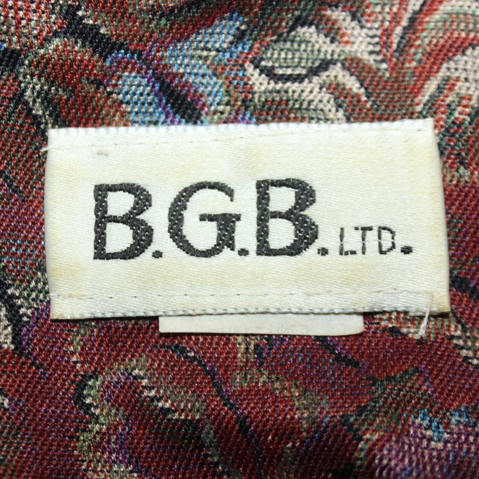 VINTAGE BGB LTD Cardigan Sz L Grandma Sweater 80s Retro Artsy Maximalism Top