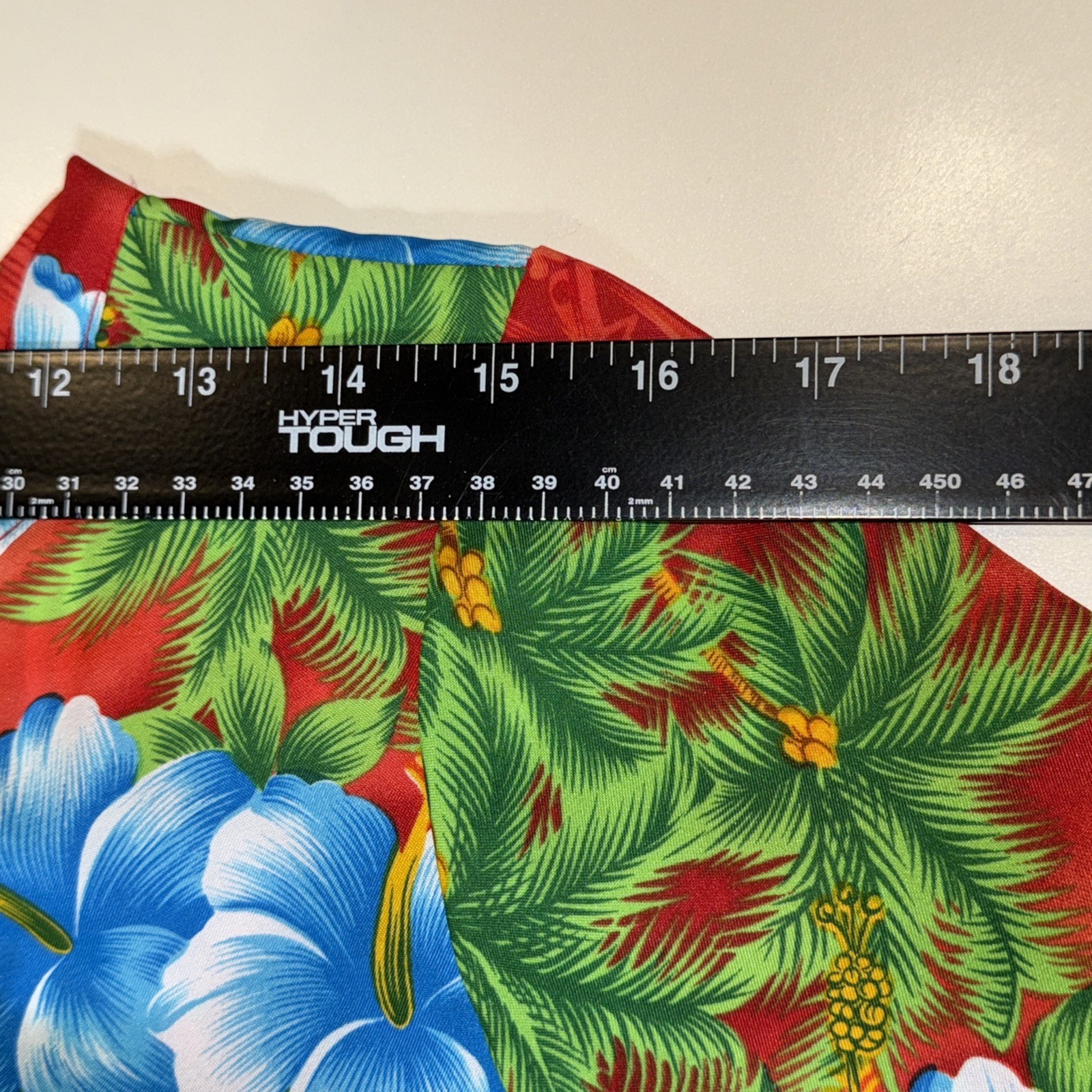 Vintage Hawaii House Dress Red Tropical Flowers Tikis Hawaiian Size 14 Muu Muu