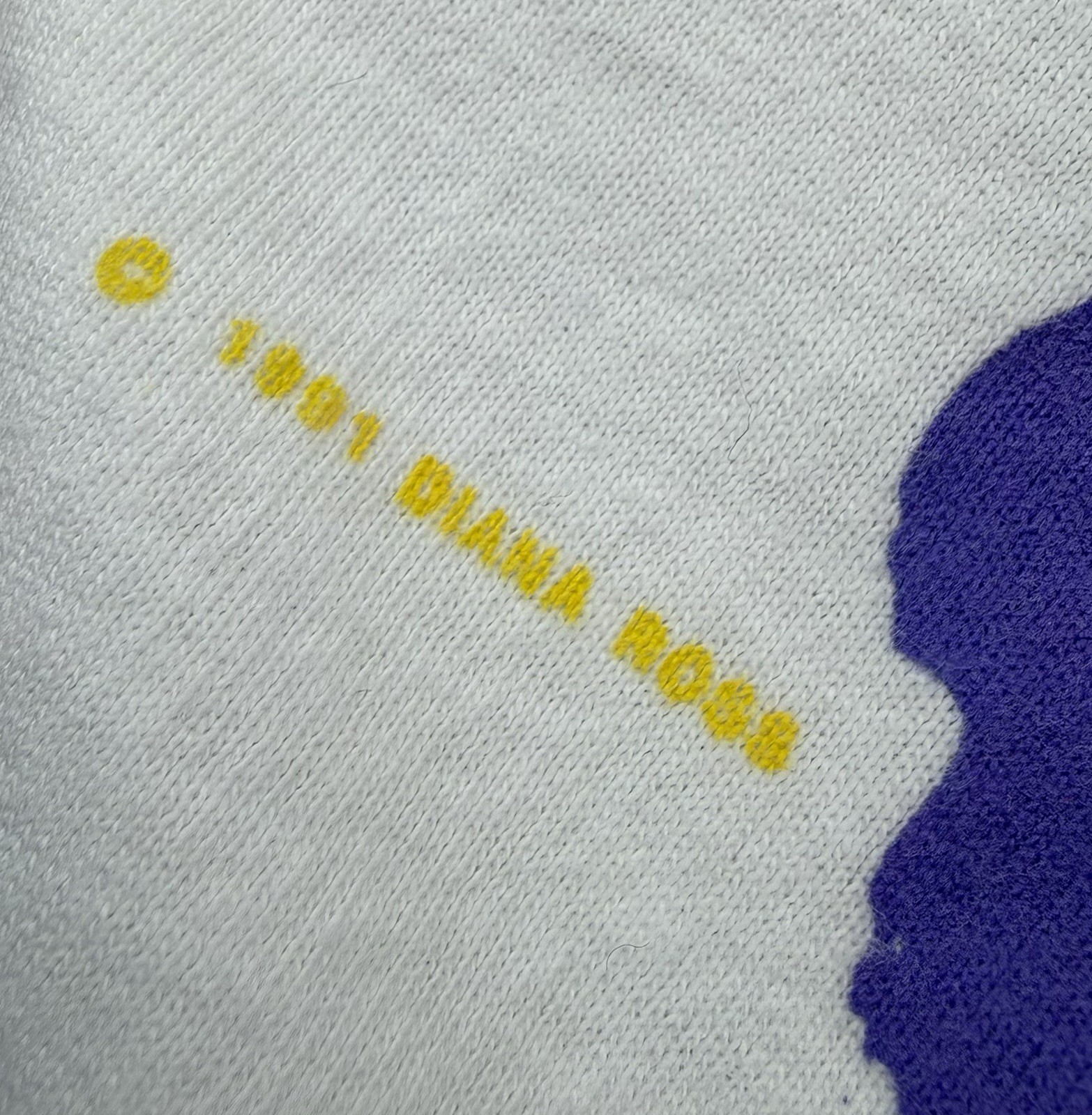 Vtg Diana Ross Sz XS/S White Tour T-shirt The Force Behind The Power 1991 RARE