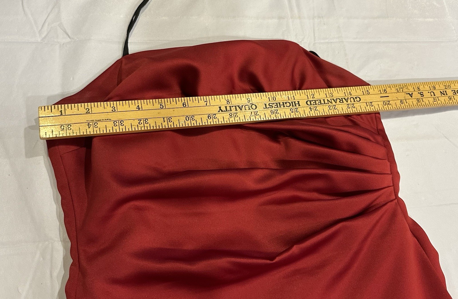 Michaelangelo Prom Dress Red/Maroon Maxi Strapless With Shawl Size-12