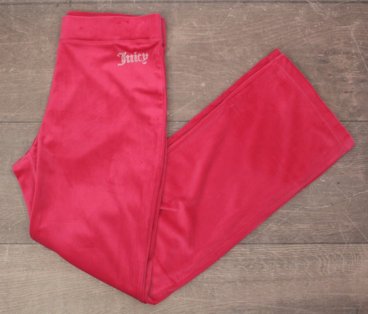 VTG Women’s 90s Y2K Hot Pink Juicy Couture Velour Sweatpants Sz M 1990s 2000s