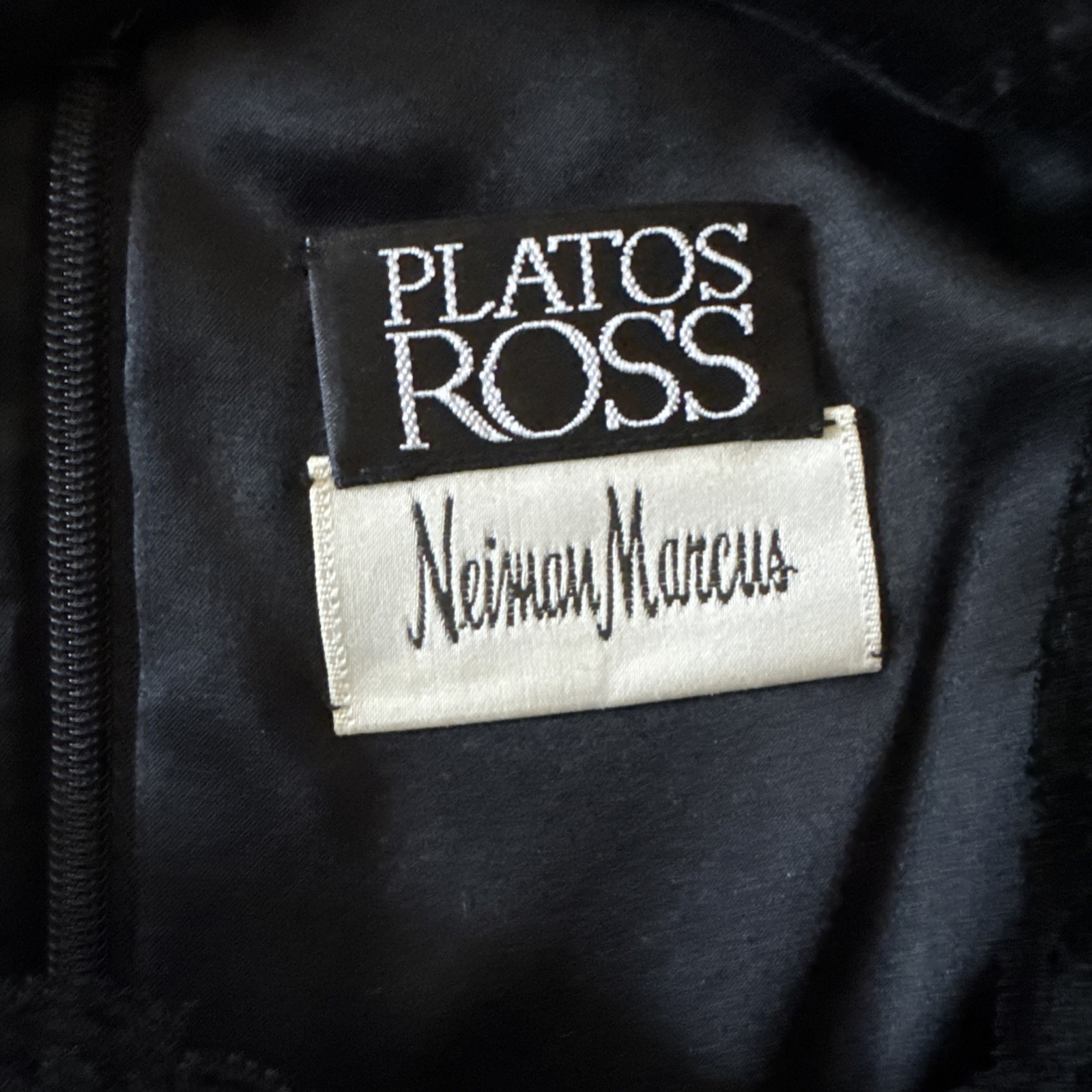 Vintage Platos Ross Neiman Marcus Formal Cocktail Wedding Designer Dress Long 12