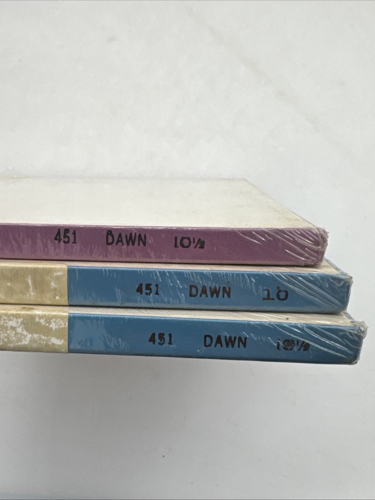 3 NOS Lady BVD Seamless Stockings Pantyhose Vintage Dawn Style 451 10 1/2 Mesh