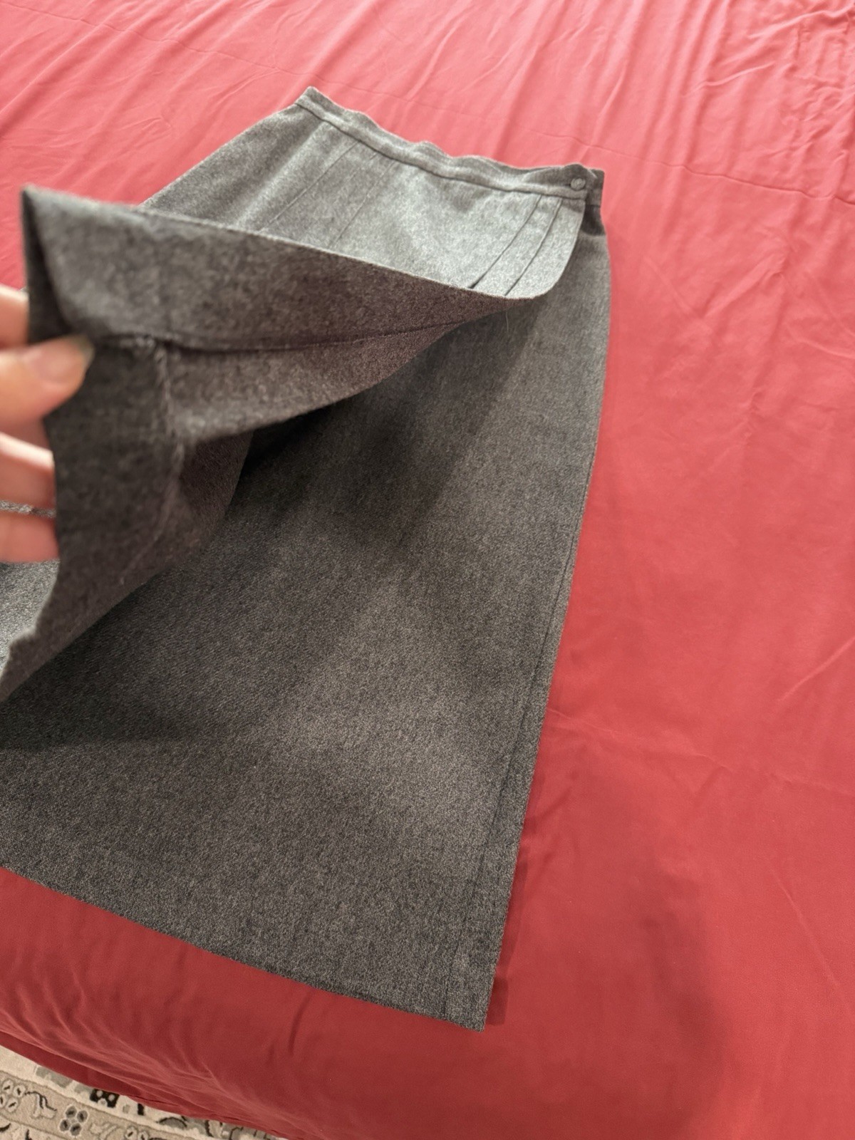 Vintage 70s 80s Ira Joyce Gray Wool Blend Skirt 70% Wool 30% Polyester Vintage