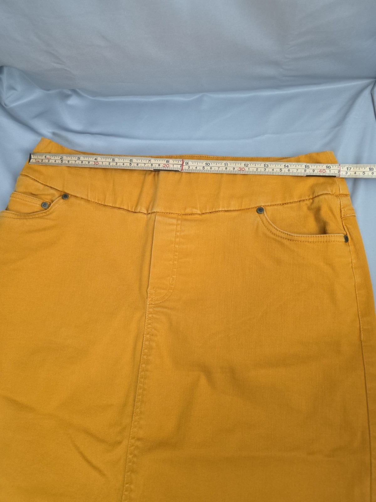 Jessica London Stretch Pencil Skirt Women’s 12W Orange 33×29 Office Career