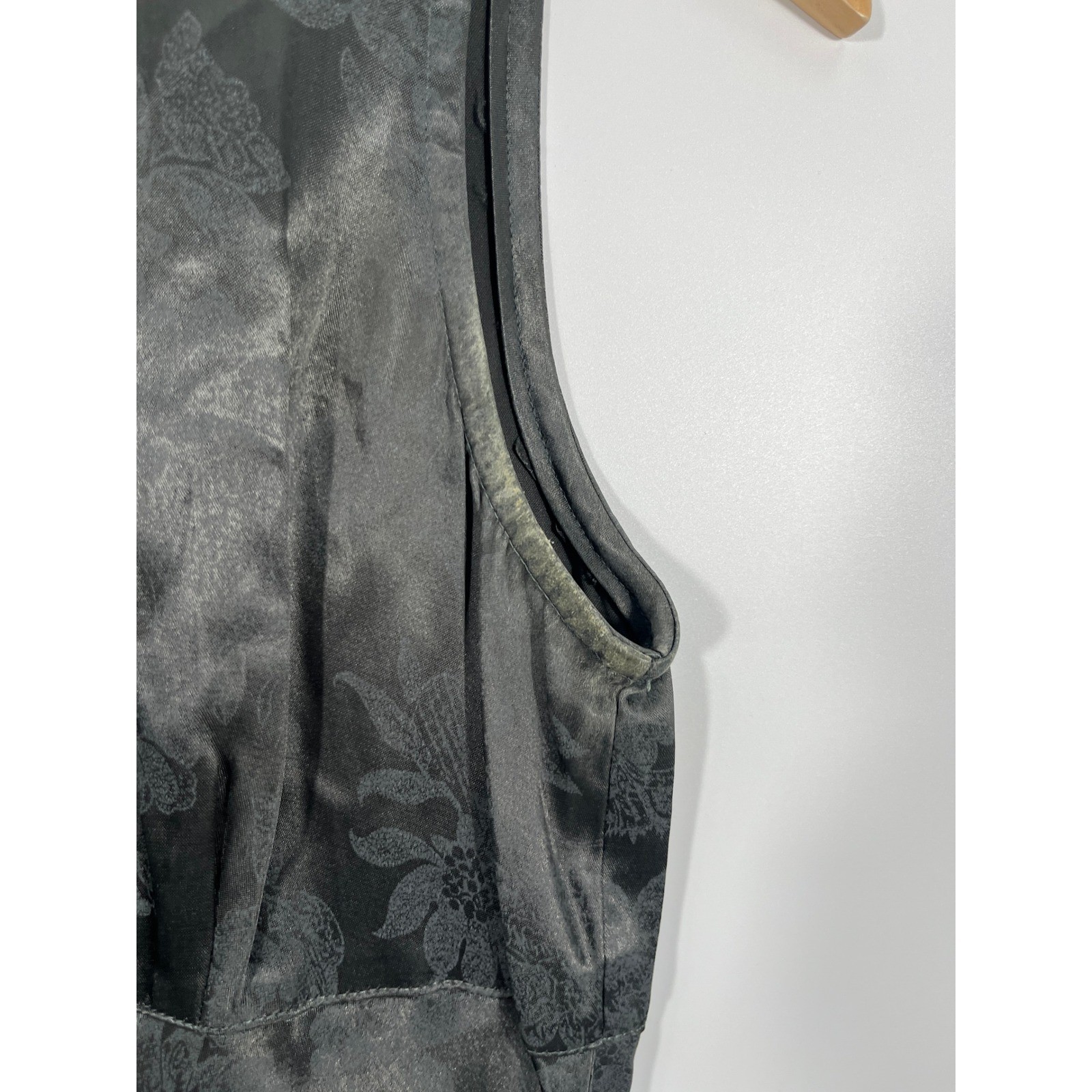 Vintage Babydoll Womens Maxi Dress 6 Grey Floral Wedding Guest Event Formal