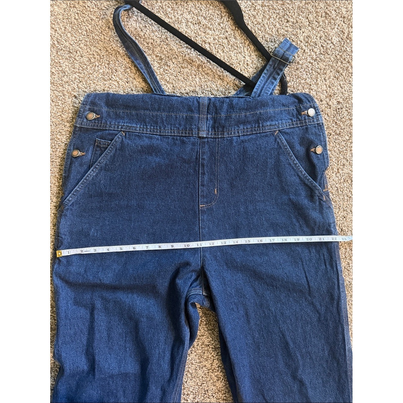 Vintage Carhartt Baggy Denim Overalls Y2K Utility Carpenter 14×28 Best 8/10