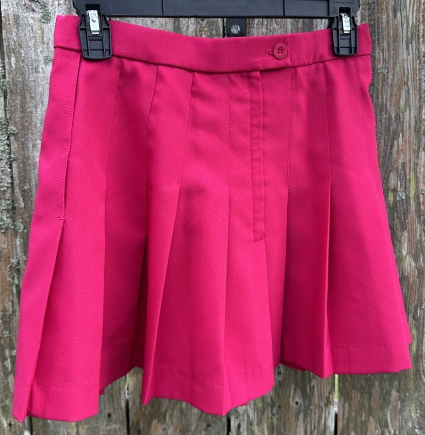 Le Coq Sportif Pink Pleated Tennis Skirt Preppy Athleisure Size 8 Pickleball
