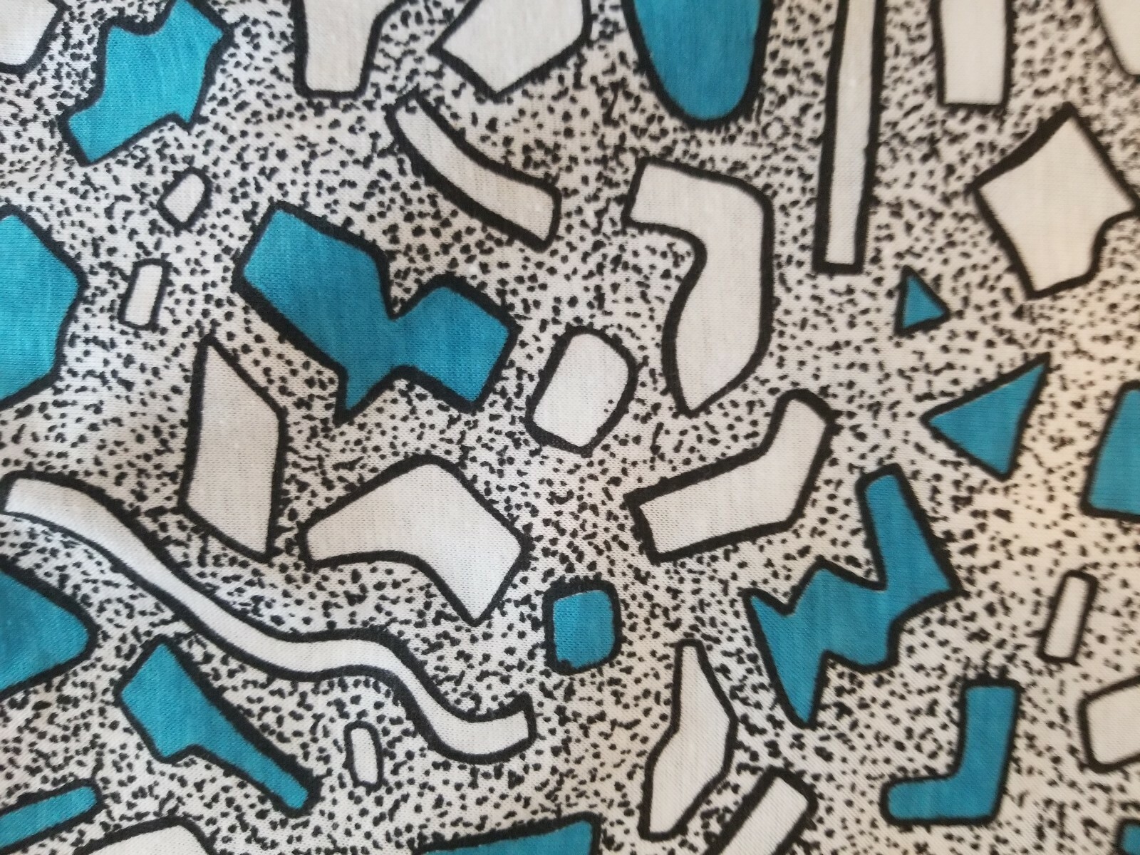 Rad Vintage 1980’s Sky Lite Women’s Sz 42 Shirt Geometric design New Wave NWT