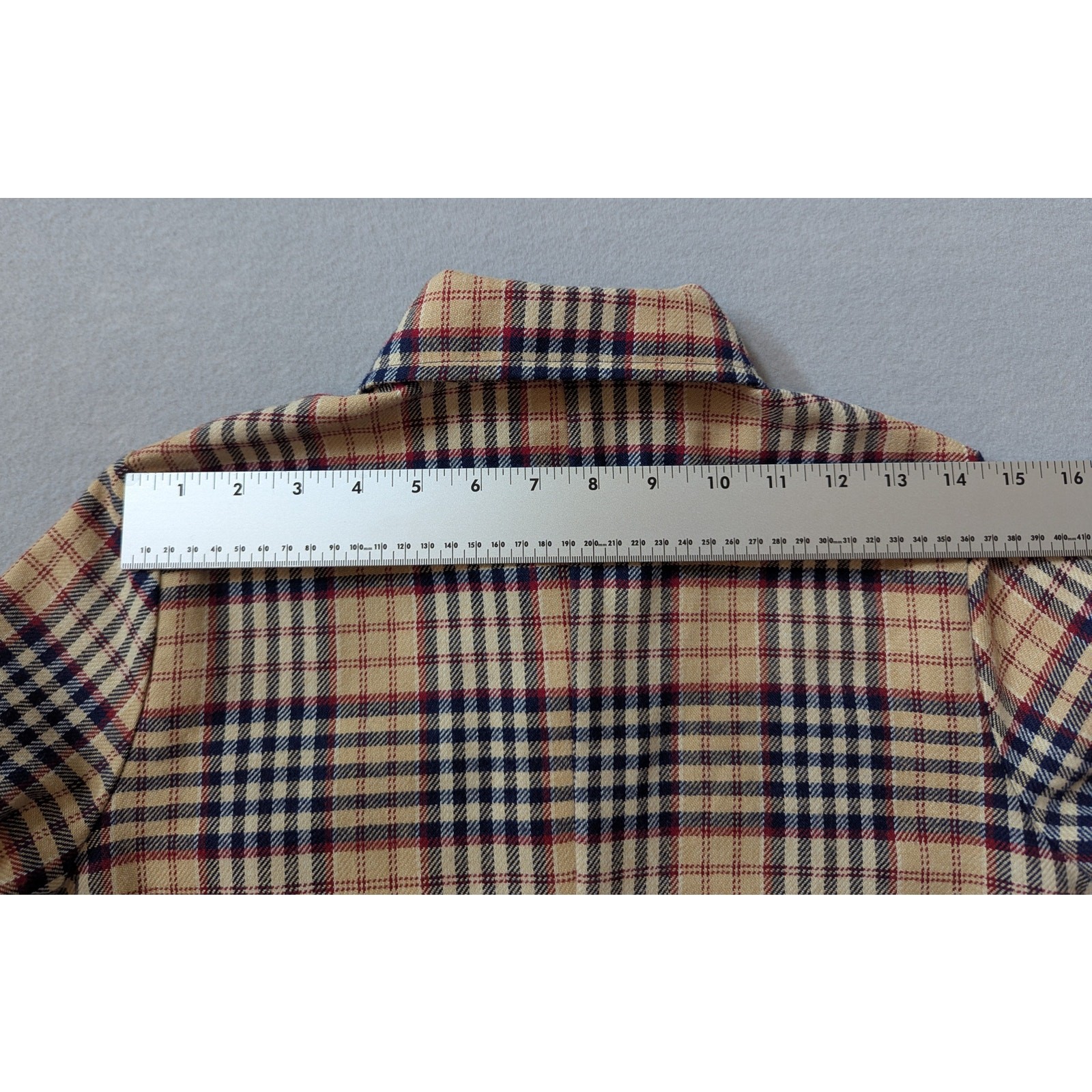 VTG 70s Bobbie Brooks Plaid Shacket S Dark Academia Retro Preppy ILGWU