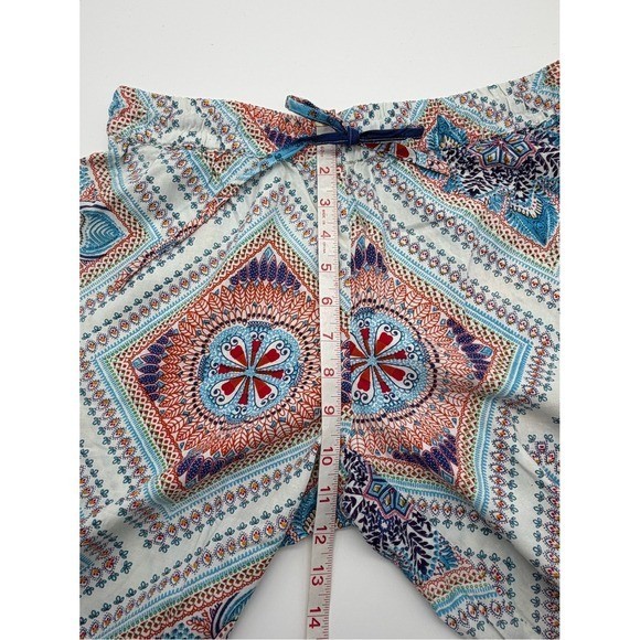 Vanilla Star Colorful Flowy Rayon Pants Size Medium