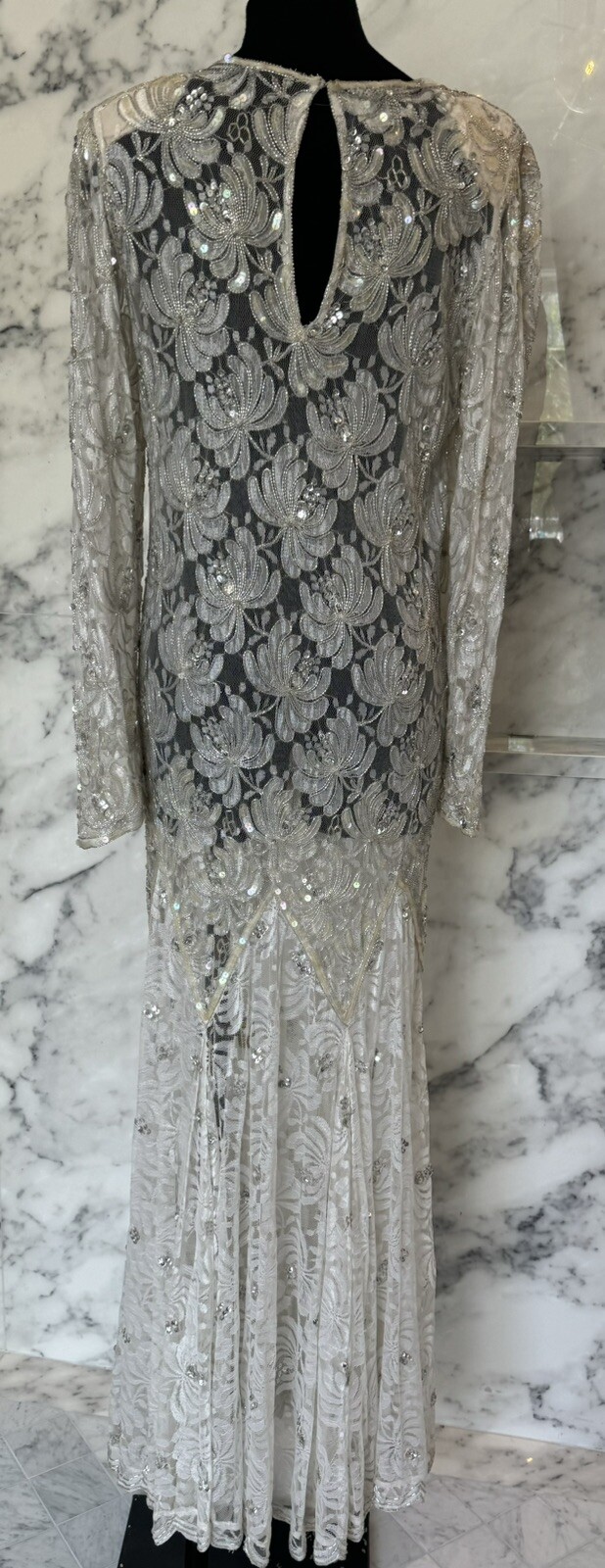 Scala Beaded And Sequined Couture Collection Vintage Dress