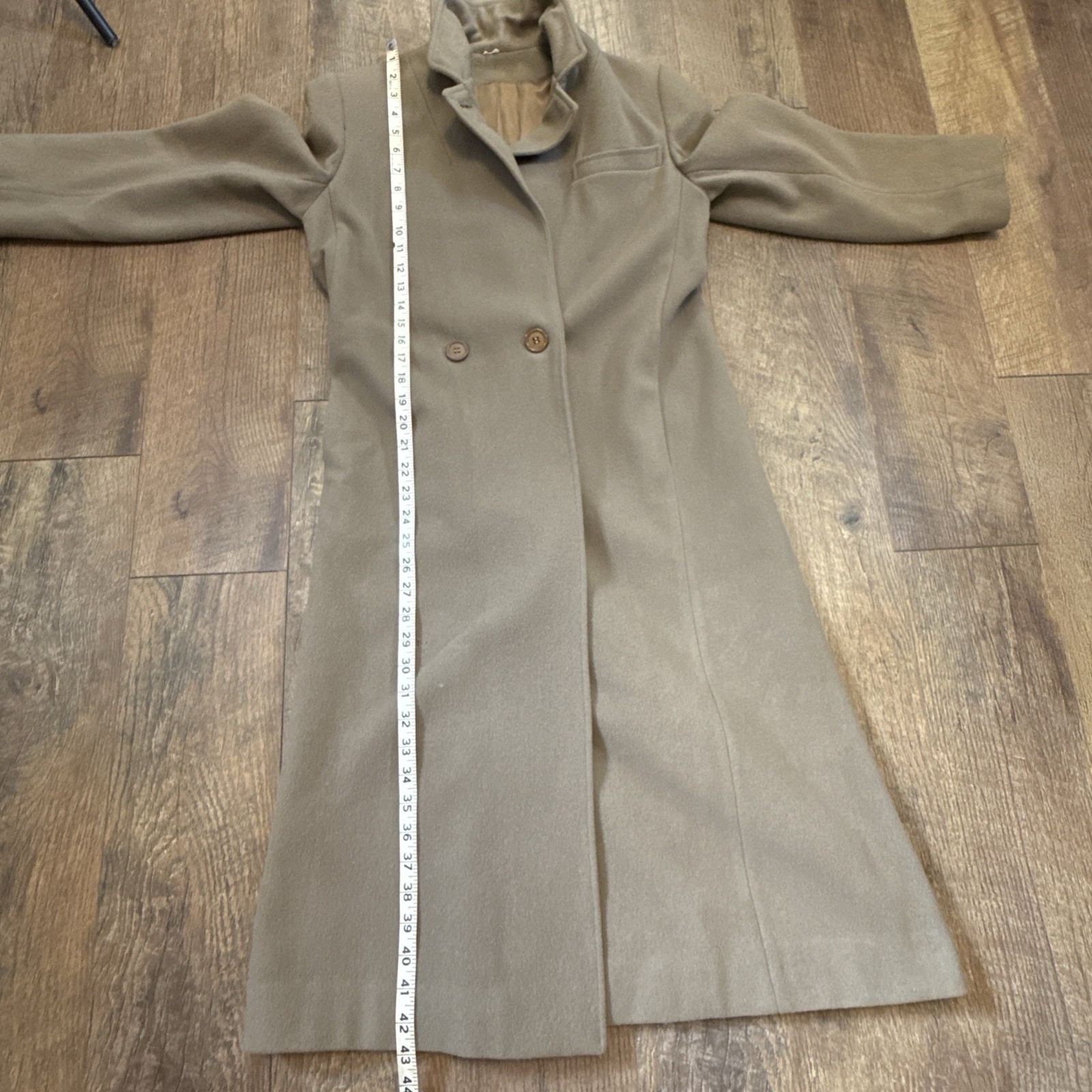 VTG 1960’s Women’s 100% Pure Wool Coat Worumbo Stevens Fabric Camel Sz Small?