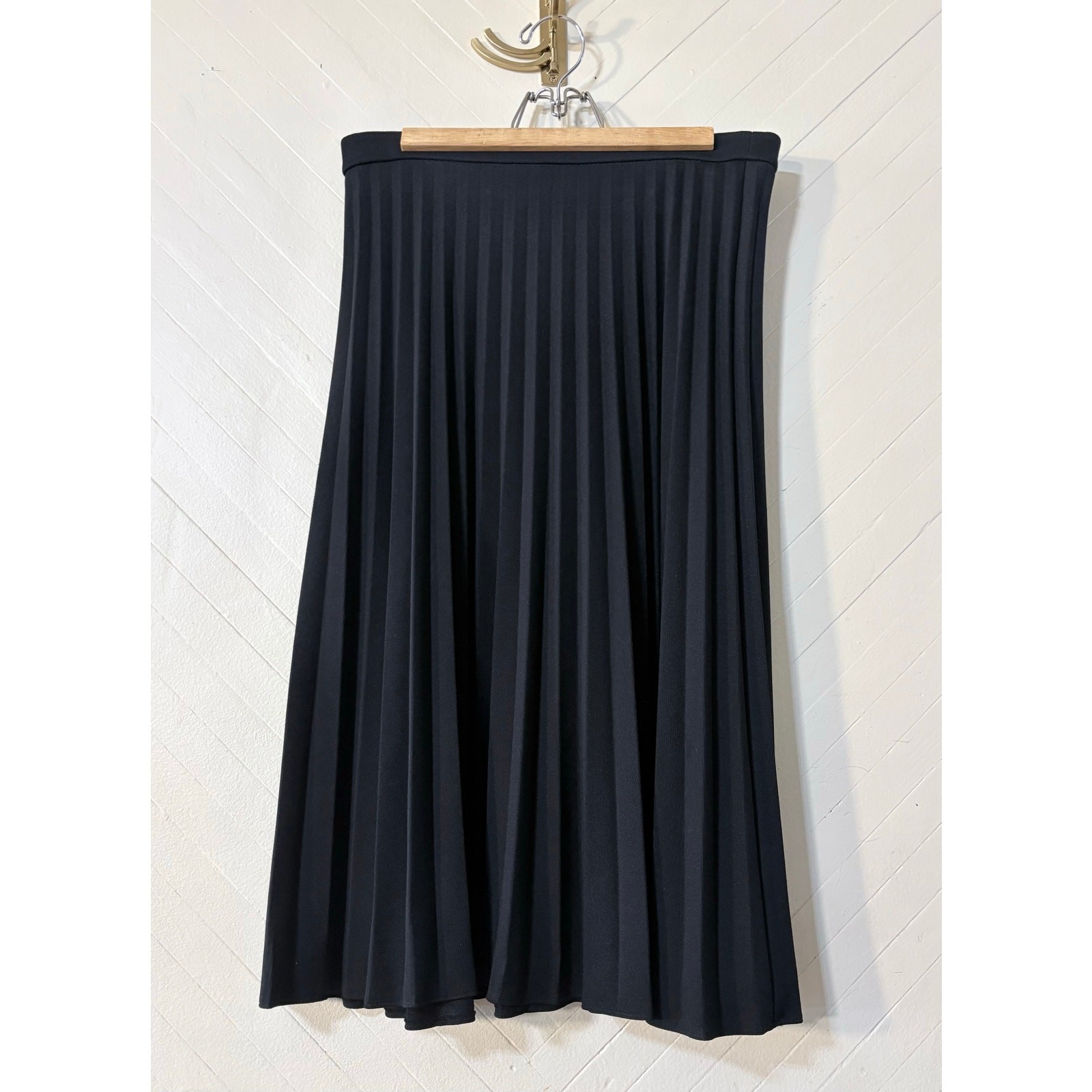 Vintage Bleyle for Hooper Black Pleated Retro Pinup Coquette Skirt Women Size 14