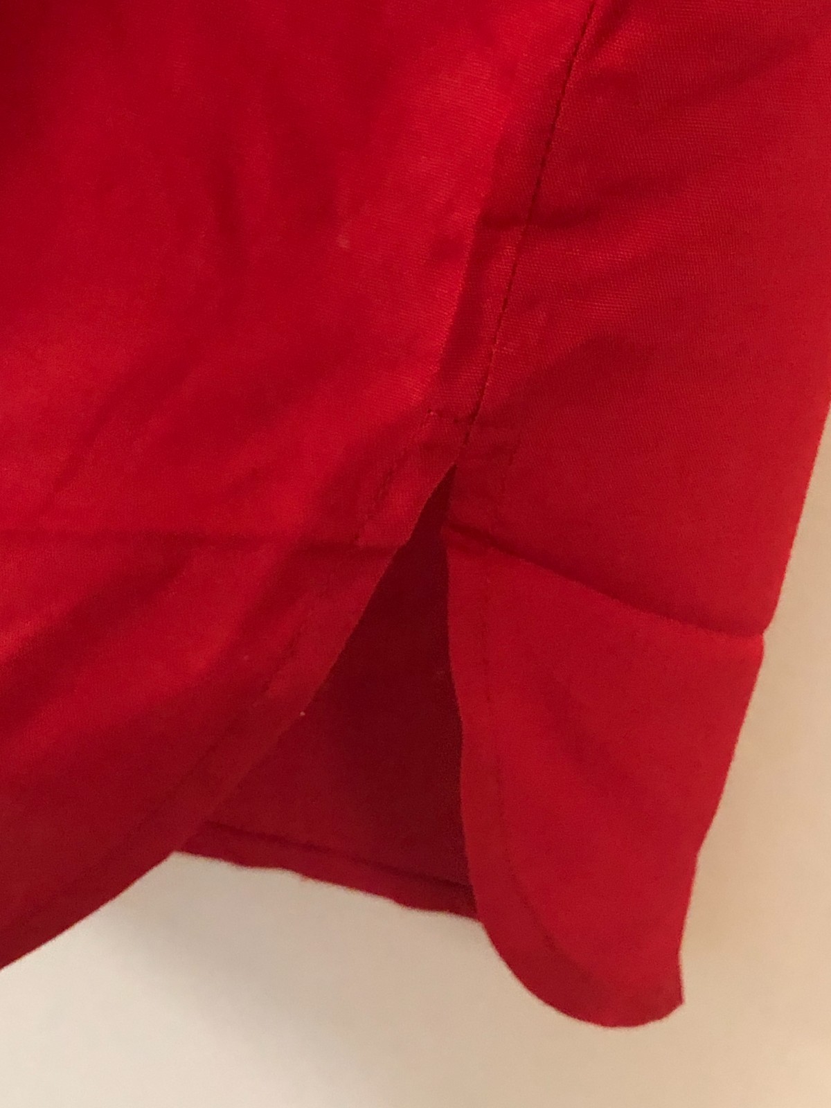 Vtg 80s Leslie Fay Blouse Size 12 „Captain of the Guard’ Button Down Top Red