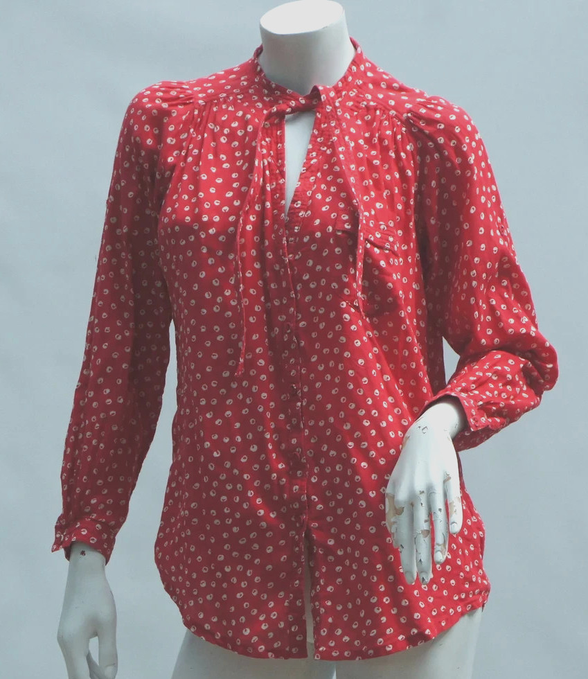 French Connection Self Tie Blouse Bow Blouse Secretary High Fashion