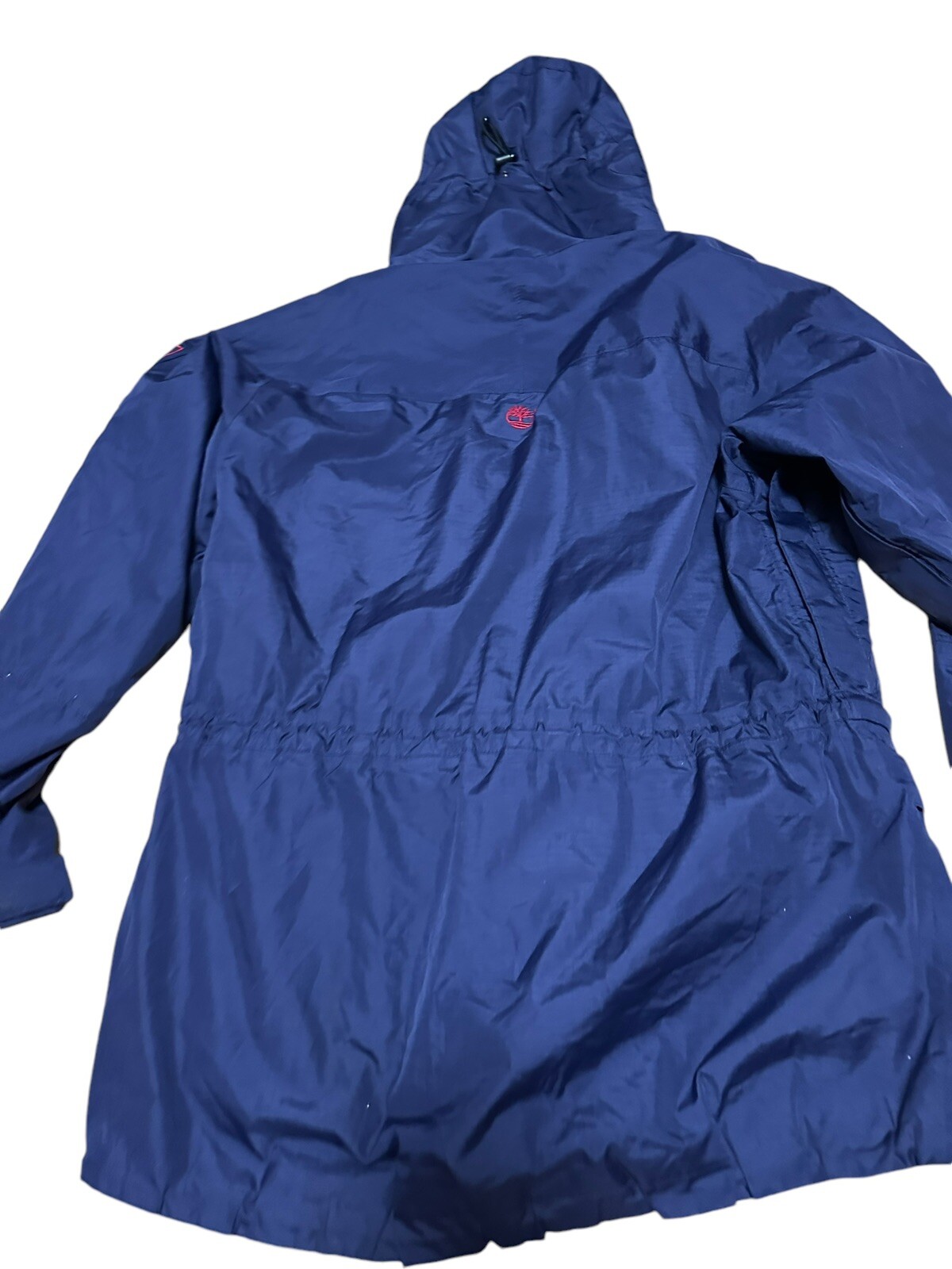 Vintage Timberland Performance Windbreaker Hooded Jacket Medium Outdoor Indigo
