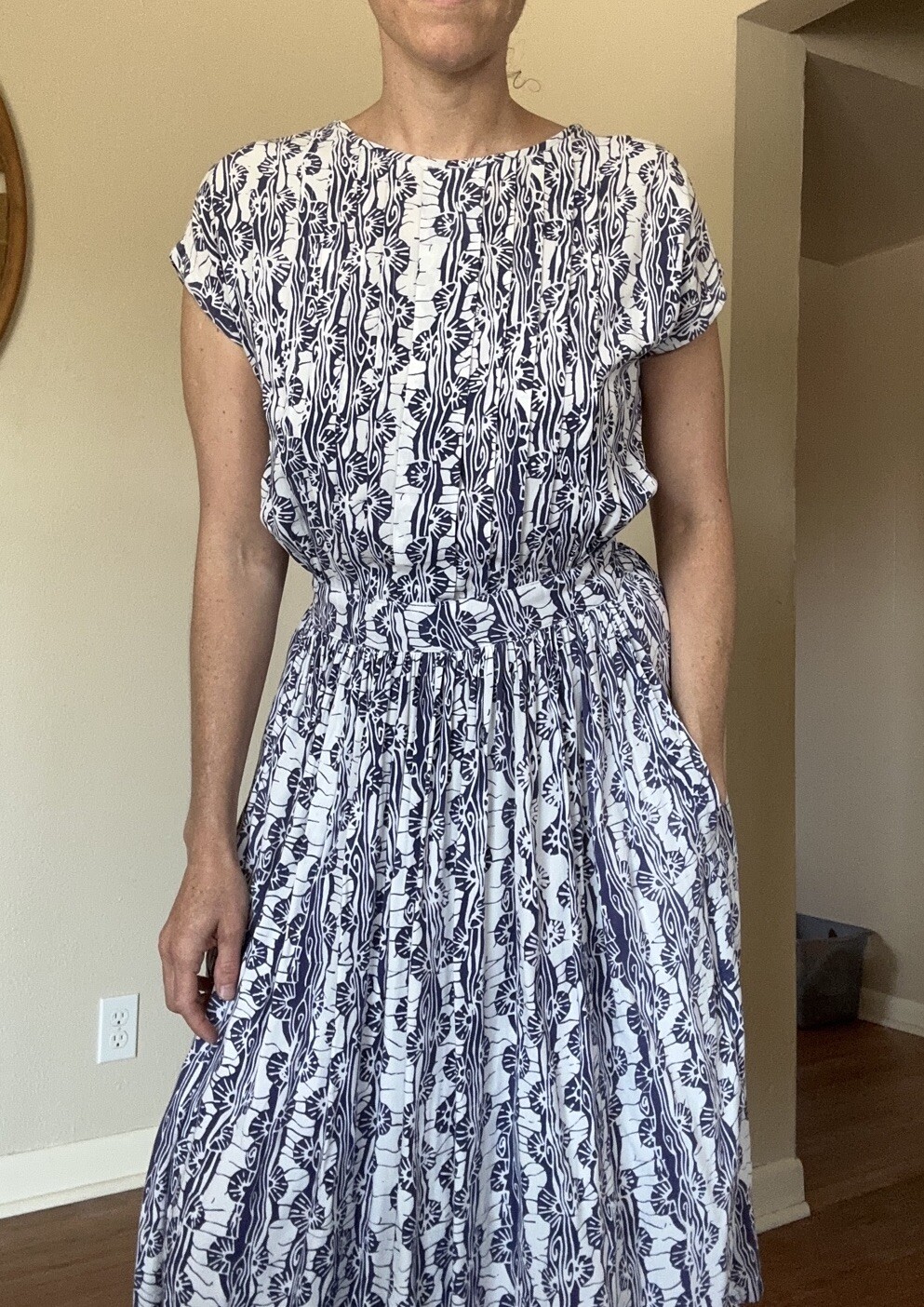 Vintage Passports 90s Open Back Purple Dress New York Summer Woman’s M