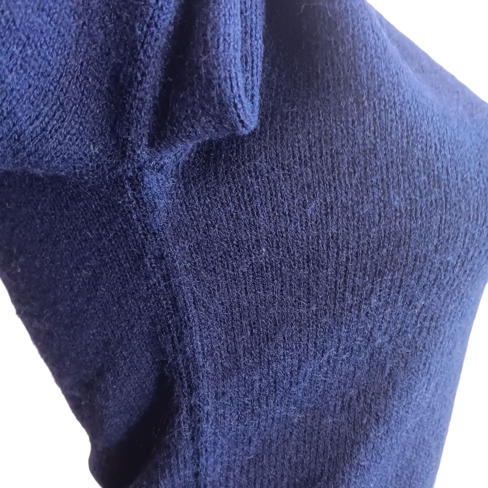 Crewneck Sweater Small Vintage 1970’s Buttery Blue KLM Embroidered Logo